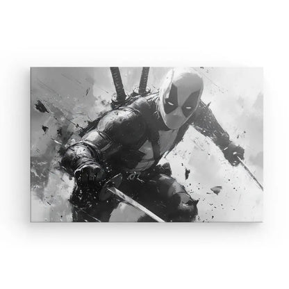 Poster Affiche Action Marvel Deadpool Monochrome