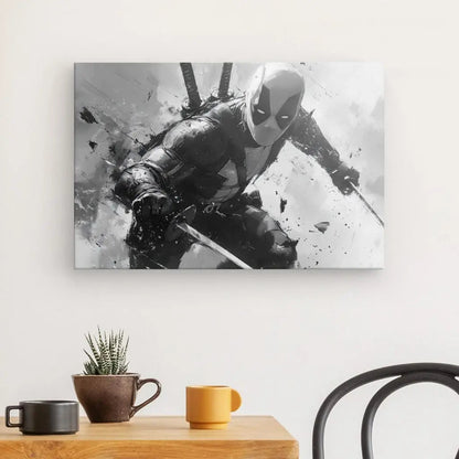 Poster Affiche Action Marvel Deadpool Monochrome