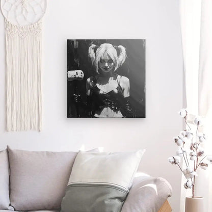 Poster Affiche Harley Quinn Dessin Noir et Blanc