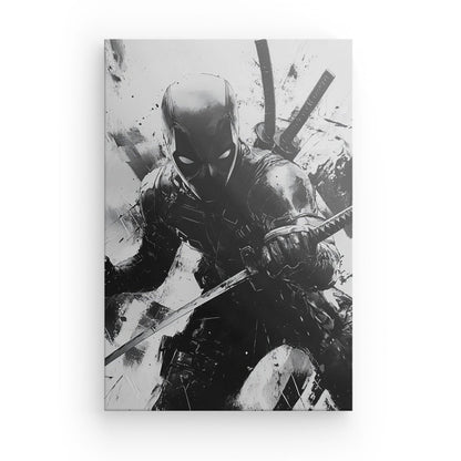 Poster Affiche Deadpool Super Héros Marvel Dessin Monochrome