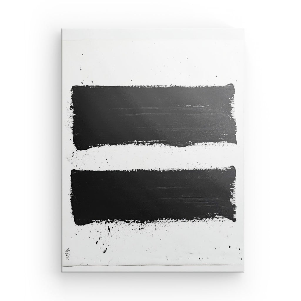 Poster Affiche Art Moderne Minimaliste Peinture Noire