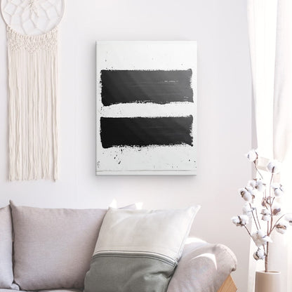 Poster Affiche Art Moderne Minimaliste Peinture Noire