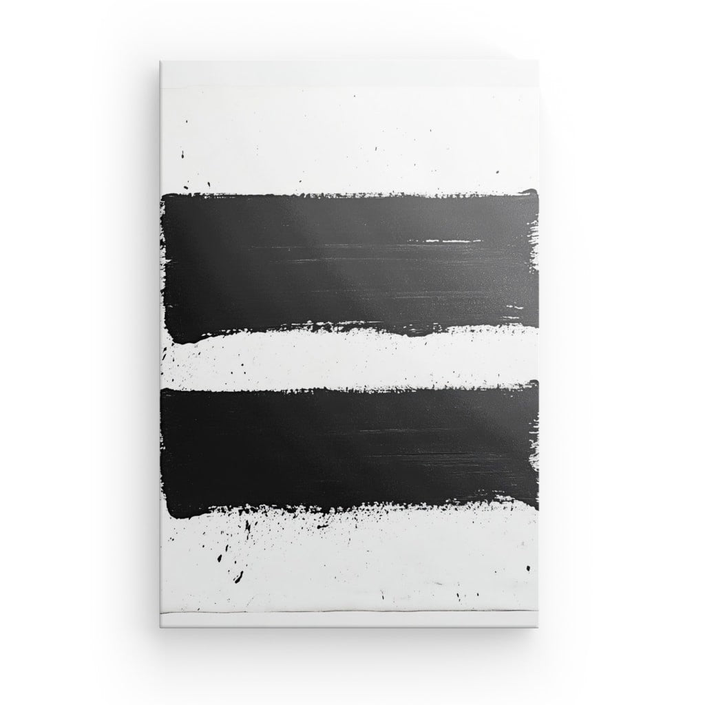 Poster Affiche Art Moderne Minimaliste Peinture Noire