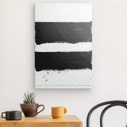 Poster Affiche Art Moderne Minimaliste Peinture Noire