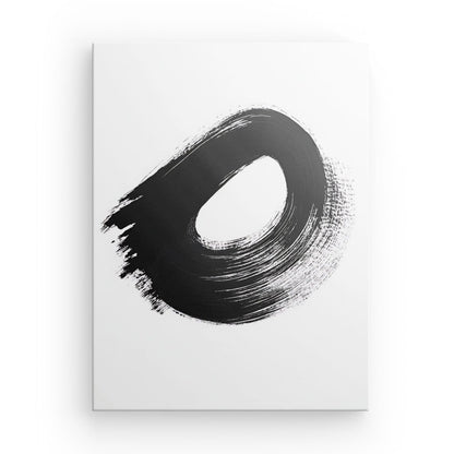 Tableau peinture abstraite brosse minimaliste