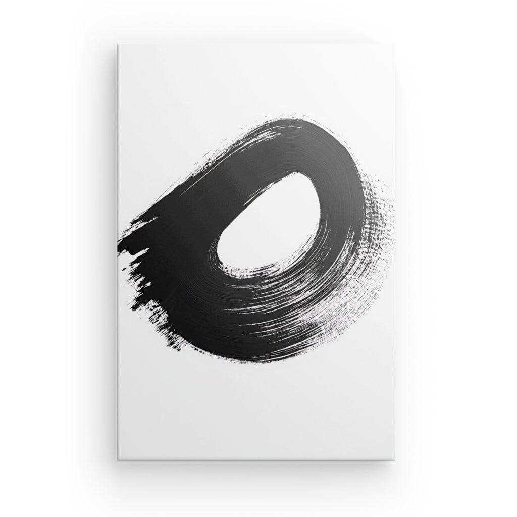 Poster Affiche peinture abstraite brosse minimaliste