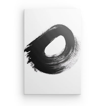 Poster Affiche peinture abstraite brosse minimaliste