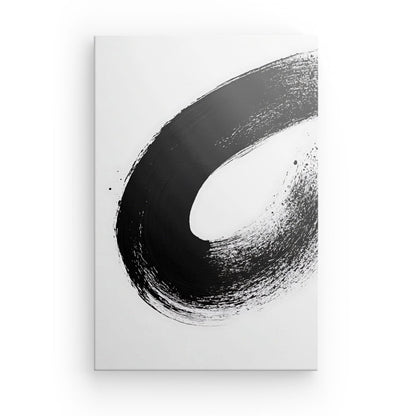 Poster Affiche cercle noir minimaliste