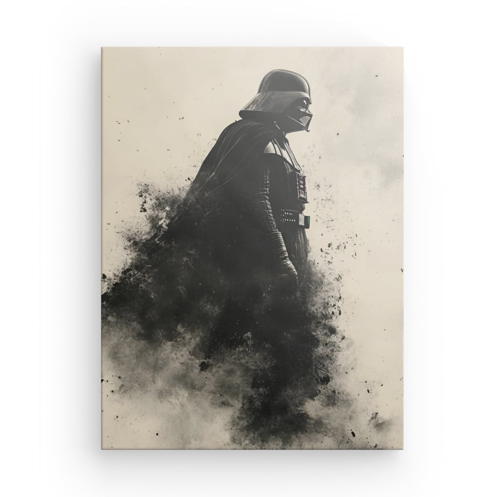 Tableau sépia profil Dark Vador