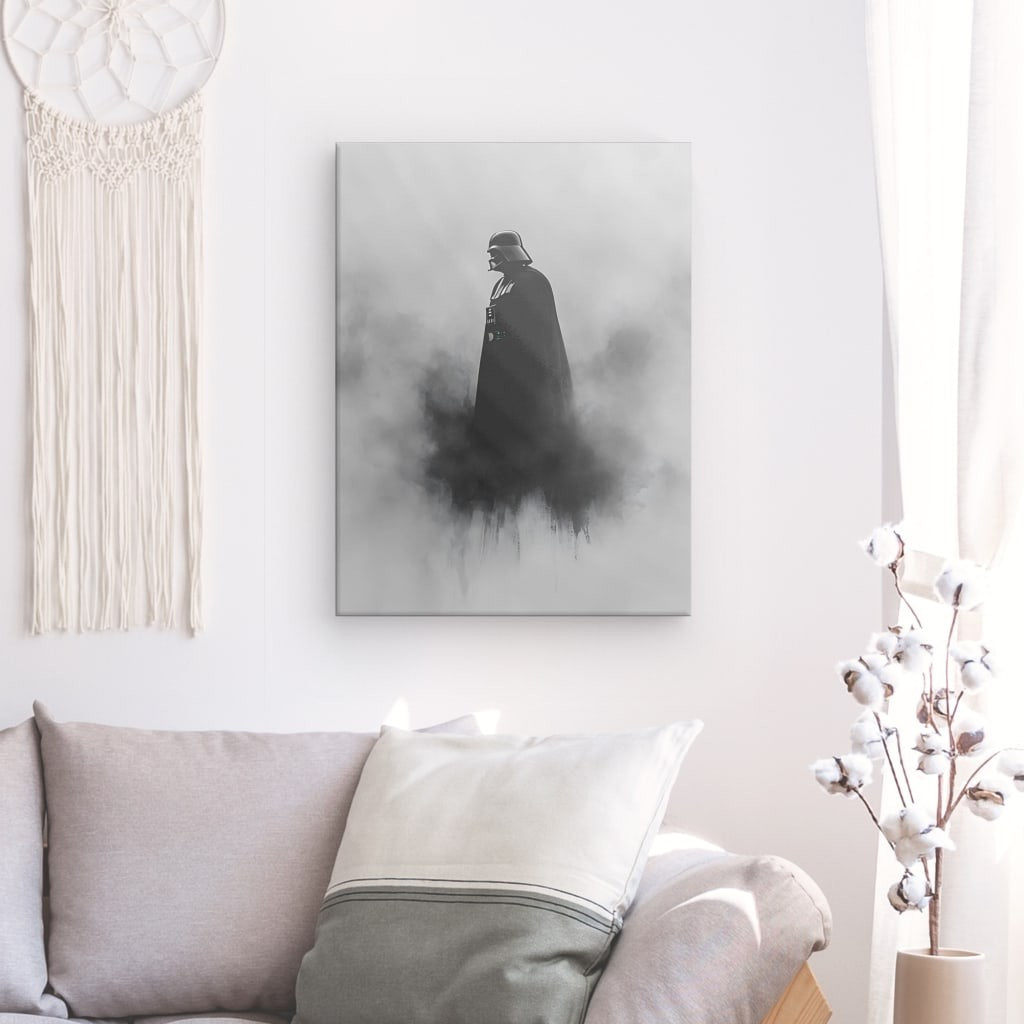 Tableau Dark Vador Star Wars Noir et Blanc Univers Noir et Blanc 