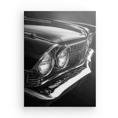 Tableau calandre voiture noir et blanc