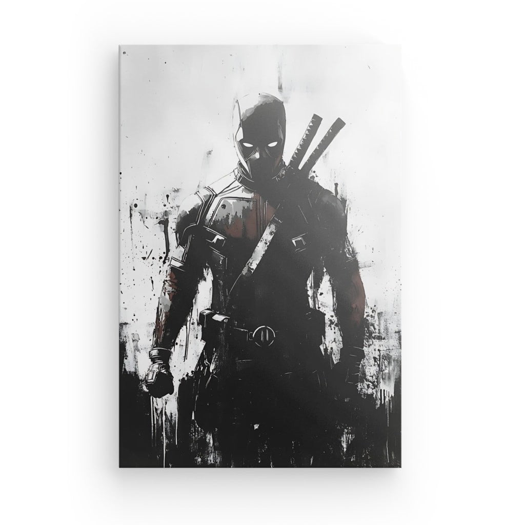 Poster Affiche Deadpool comics noir et blanc