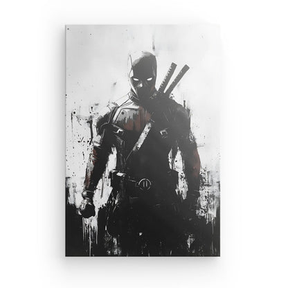 Poster Affiche Deadpool comics noir et blanc