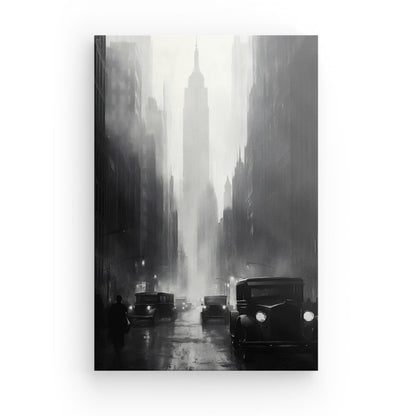 Poster Affiche peinture New-York ancien Empire State Building