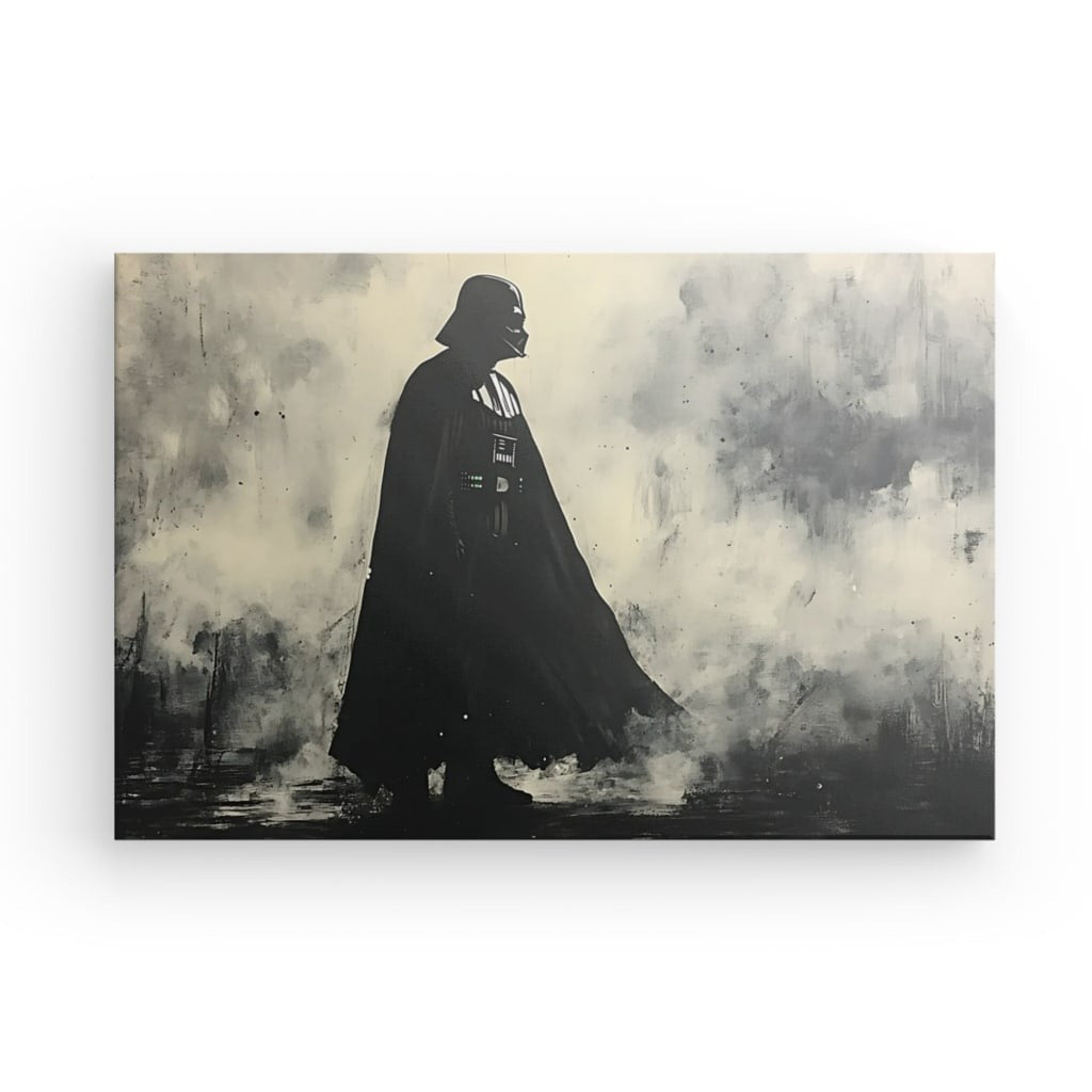 Tableau peinture Dark Vador Sith Noir et Blanc Univers Noir et Blanc 