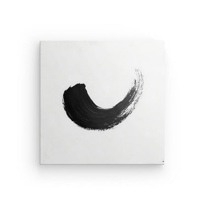 Tableau virgule minimaliste noir et blanc Univers Noir et Blanc 