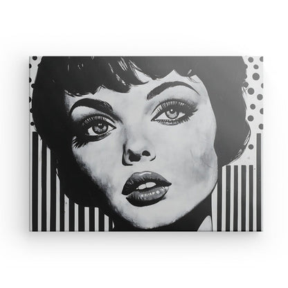 Portrait femme pop art années 50
