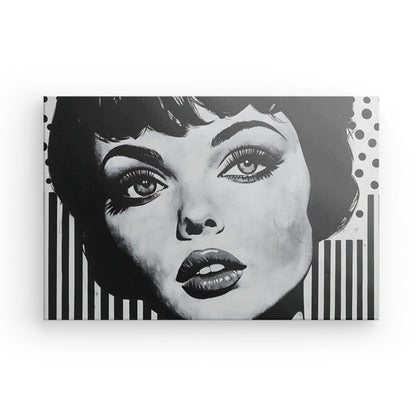 Portrait femme pop art années 50