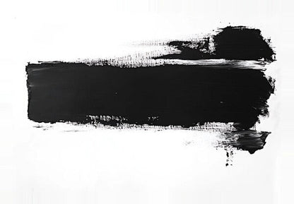Tableau contraste noir et blanc abstrait