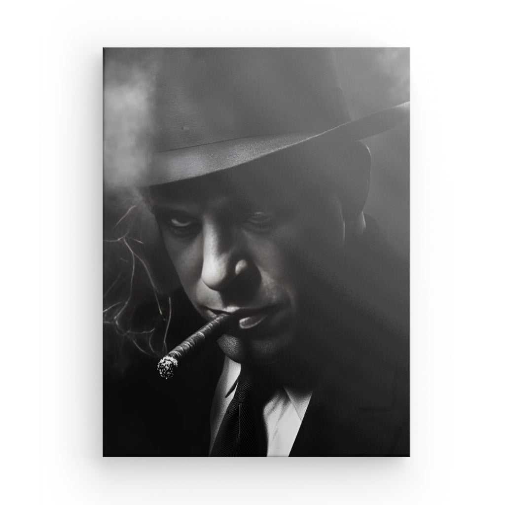 Tableau gangster mafieux noir et blanc