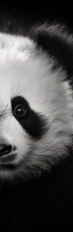 bannière panda animaux noir et blanc UNB