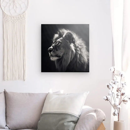 Tableau Lion Portrait Photo Noir et Blanc Univers Noir et Blanc 