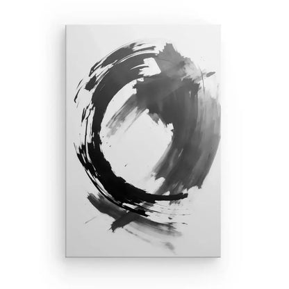 Tableau Abstrait Chinois Tâches d'Encre Noir et Blanc - Univers Noir et Blanc - #tag1# - #tag2# - #tag3#
