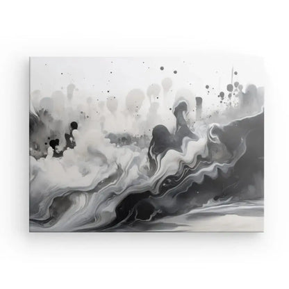 Tableau Abstrait Nuances de Gris Design Noir et Blanc - Univers Noir et Blanc - #tag1# - #tag2# - #tag3#