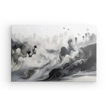 Tableau Abstrait Nuances de Gris Design Noir et Blanc - Univers Noir et Blanc - #tag1# - #tag2# - #tag3#