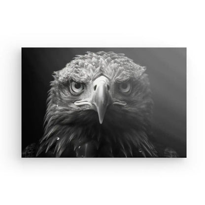 Tableau Aigle Rapace Portrait Animal Noir et Blanc - Univers Noir et Blanc - #tag1# - #tag2# - #tag3#