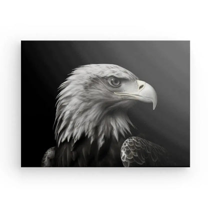 Tableau Aigle Royal Portrait Oiseau Noir et Blanc - Univers Noir et Blanc - #tag1# - #tag2# - #tag3#