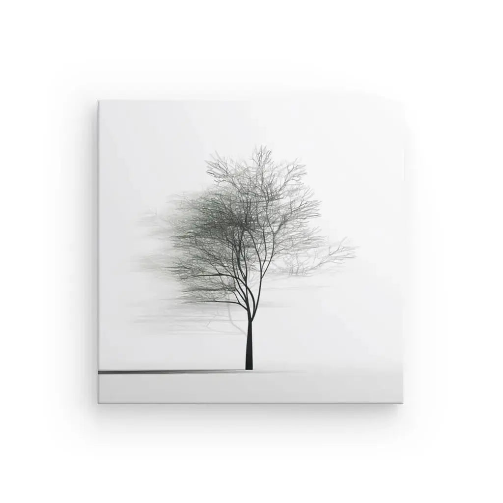 Tableau Arbre Minimaliste Nature Originale Noir et Blanc - Univers Noir et Blanc - #tag1# - #tag2# - #tag3#