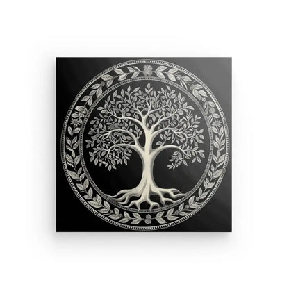 Tableau Arbre de Vie Noir et Blanc - Univers Noir et Blanc - #tag1# - #tag2# - #tag3#