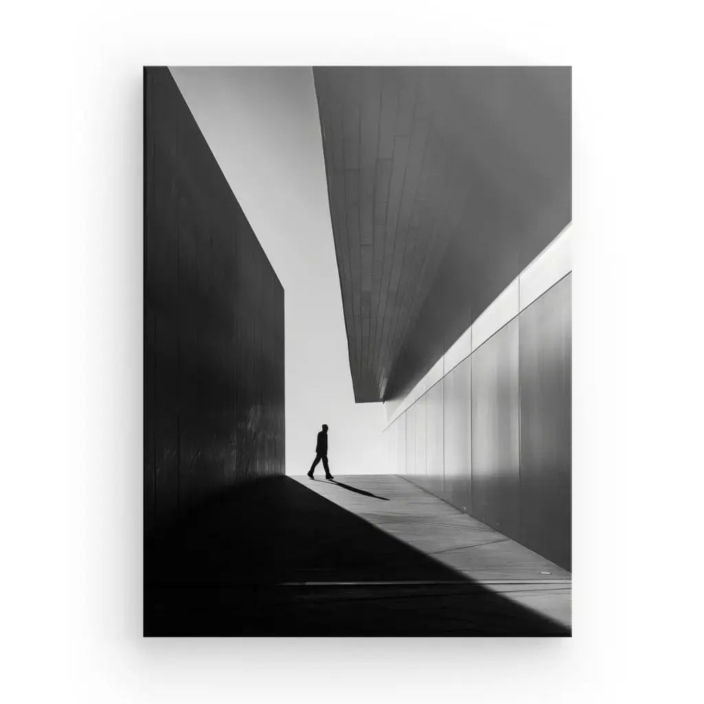 Tableau Architecture Moderne Photo Personnage Noir et Blanc - Univers Noir et Blanc - #tag1# - #tag2# - #tag3#