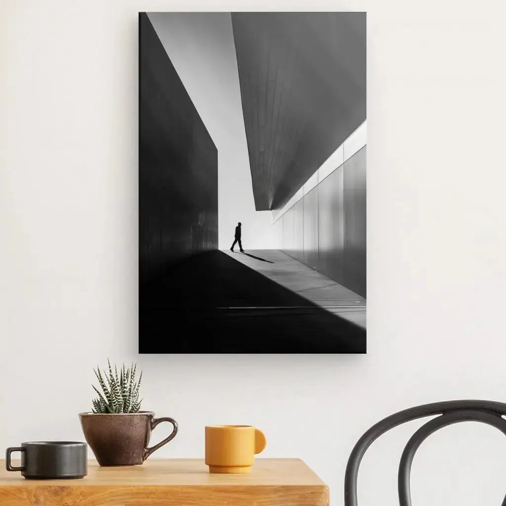 Tableau Architecture Moderne Photo Personnage Noir et Blanc - Univers Noir et Blanc - #tag1# - #tag2# - #tag3#