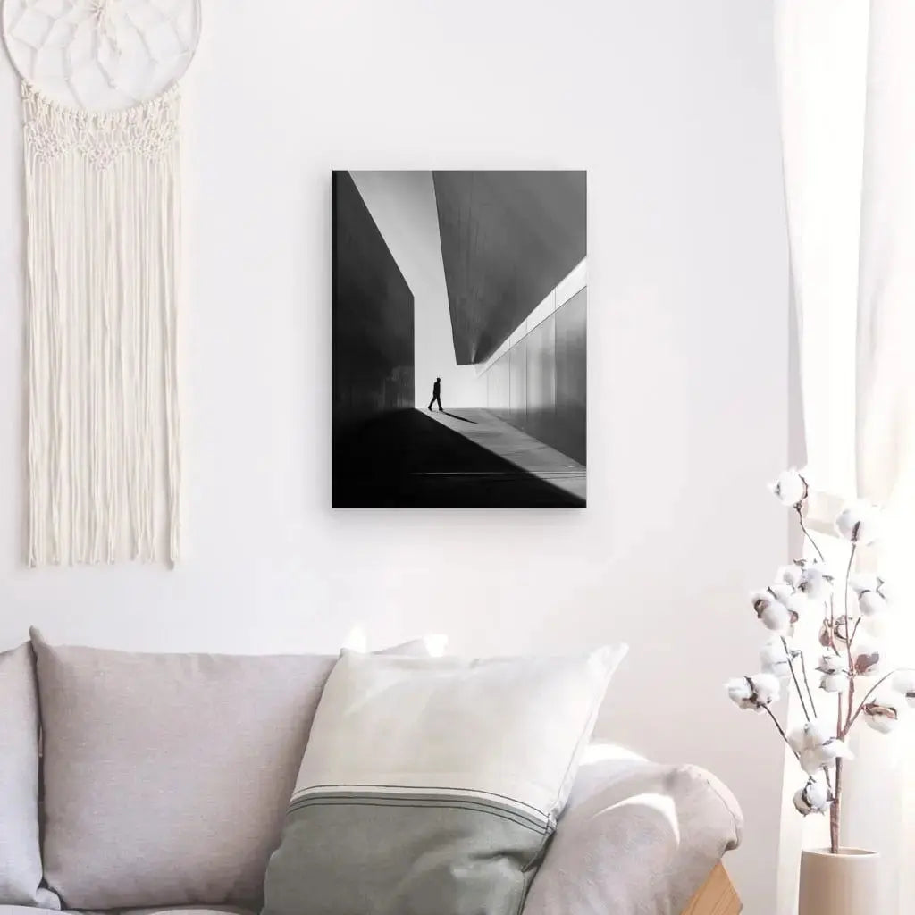 Tableau Architecture Moderne Photo Personnage Noir et Blanc - Univers Noir et Blanc - #tag1# - #tag2# - #tag3#