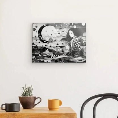 Tableau Art Japonais Toile Noir et Blanc - Univers Noir et Blanc - #tag1# - #tag2# - #tag3#