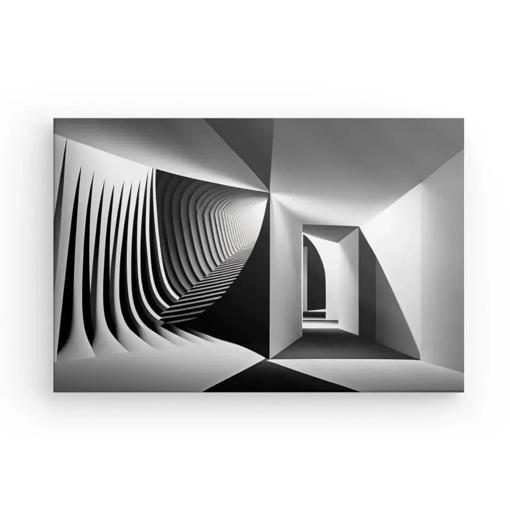 Tableau Art Minimaliste Abstrait Moderne Noir et Blanc - Univers Noir et Blanc - #tag1# - #tag2# - #tag3#