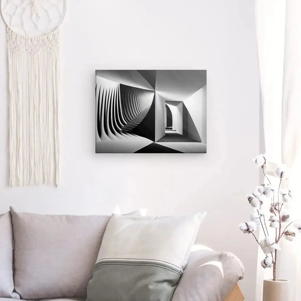 Tableau Art Minimaliste Abstrait Moderne Noir et Blanc - Univers Noir et Blanc - #tag1# - #tag2# - #tag3#