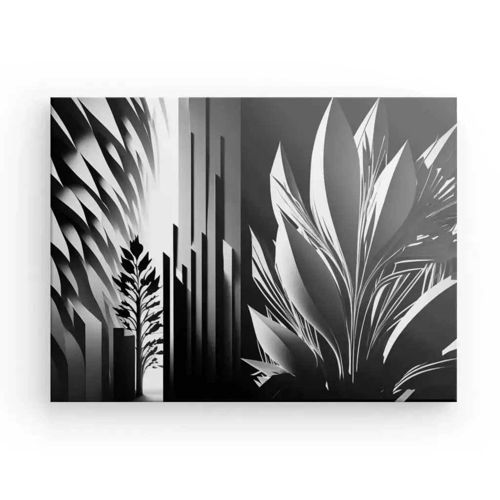 Tableau Art Numérique Abstrait Noir et Blanc - Univers Noir et Blanc - #tag1# - #tag2# - #tag3#