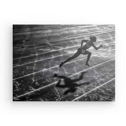 Tableau Athlétisme Coureur Noir et Blanc - Univers Noir et Blanc - #tag1# - #tag2# - #tag3#