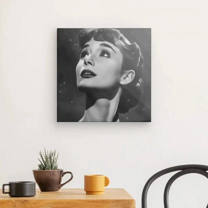Tableau Audrey Hepburn Noir et Blanc - Univers Noir et Blanc - #tag1# - #tag2# - #tag3#