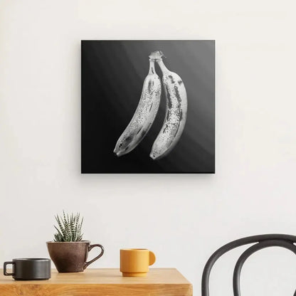 Tableau Bananes Photo Art Mural Kitch Noir et Blanc - Univers Noir et Blanc - #tag1# - #tag2# - #tag3#
