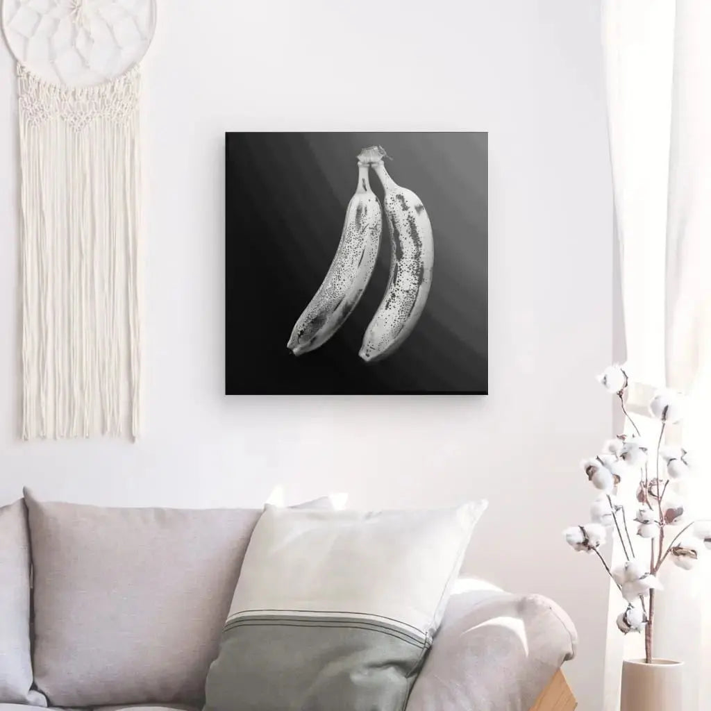 Tableau Bananes Photo Art Mural Kitch Noir et Blanc - Univers Noir et Blanc - #tag1# - #tag2# - #tag3#
