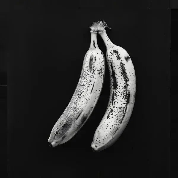 Tableau Bananes Photo Art Mural Kitch Noir et Blanc - Univers Noir et Blanc - #tag1# - #tag2# - #tag3#