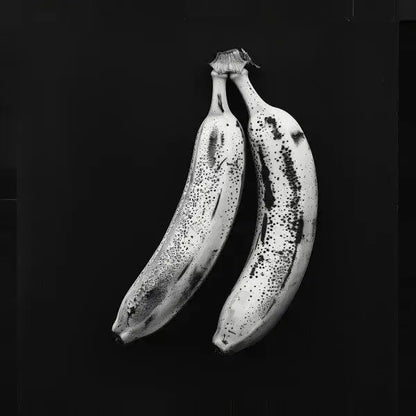Tableau Bananes Photo Art Mural Kitch Noir et Blanc - Univers Noir et Blanc - #tag1# - #tag2# - #tag3#