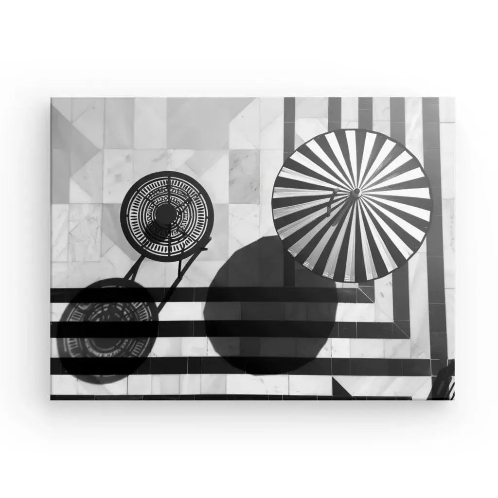 Tableau Bord de Piscine Été Noir et Blanc - Univers Noir et Blanc - #tag1# - #tag2# - #tag3#
