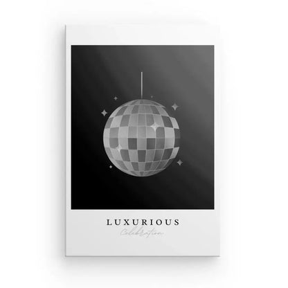 Tableau Boule à Facette Citation Luxe Noir et Blanc - Univers Noir et Blanc - #tag1# - #tag2# - #tag3#