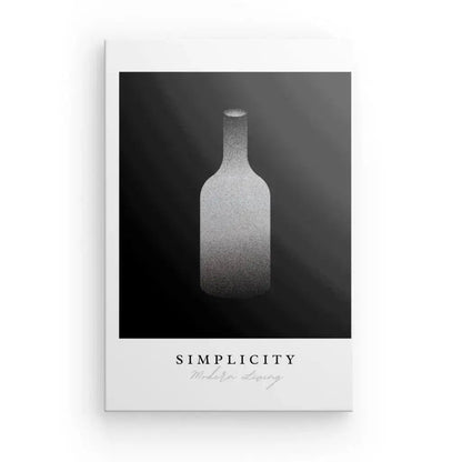 Tableau Bouteille Design "Simplicity" Noir et Blanc - Univers Noir et Blanc - #tag1# - #tag2# - #tag3#
