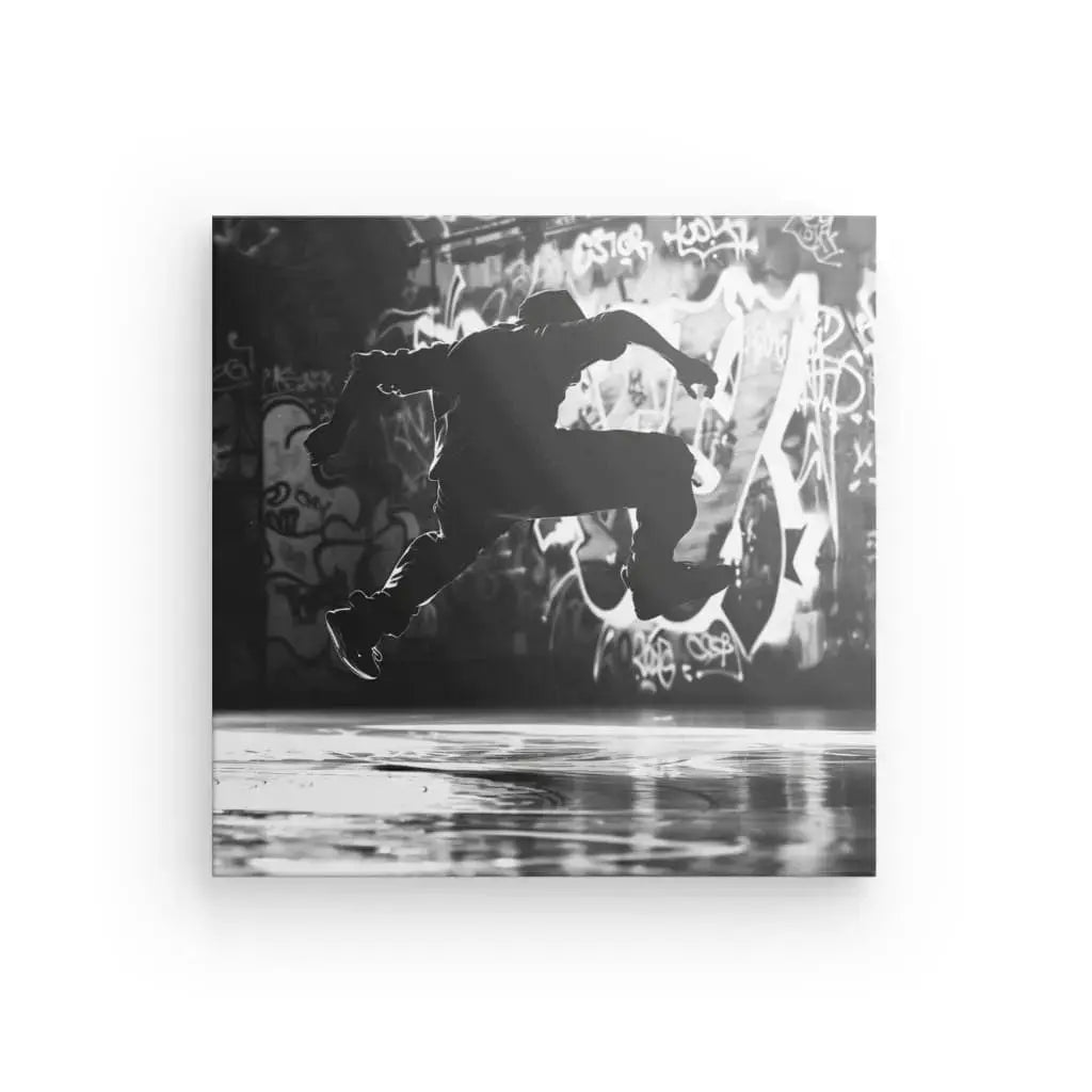 Tableau Breakdance Danseur Hip-Hop Monochrome - Univers Noir et Blanc - #tag1# - #tag2# - #tag3#